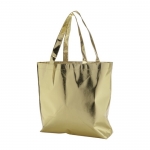 Glänzende Non-Woven-Tasche in Silber oder Gold, 90 g/m2 farbe gold dritte Ansicht