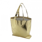 Glänzende Non-Woven-Tasche in Silber oder Gold, 90 g/m2 farbe gold vierte Ansicht