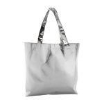 Glänzende Non-Woven-Tasche in Silber oder Gold, 90 g/m2 erste Ansicht