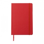 Notizbuch RPET | A5 | Liniert farbe rot erste Ansicht