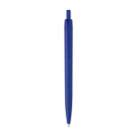 Billiger einfarbiger Kugelschreiber in lebendigen Farben mit blauer Tinte farbe blau erste Ansicht