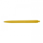 Billiger einfarbiger Kugelschreiber in lebendigen Farben mit blauer Tinte farbe gelb erste Ansicht