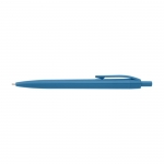 Billiger einfarbiger Kugelschreiber in lebendigen Farben mit blauer Tinte farbe hellblau 41603.75