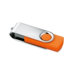 Drehbarer USB-Stick, in vielen Farben erhältlich, mit Metallclip farbe orange