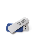 Drehbarer USB-Stick aus Aluminium mit großer Fläche für den Druck