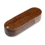 Holz-USB-Memorystick als Öko-Werbemittel mit Gravur oder Siebdruck farbe dunkler holzton