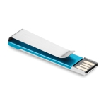 Praktischer USB-Stick mit bedruckbarem Metall-Clip günstig bestellen farbe blau