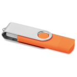 Dualer USB-Stick mit A- und C-Anschluss in vielen Farben bedrucken farbe orange