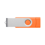 Dualer USB-Stick mit A- und C-Anschluss in vielen Farben bedrucken farbe orange