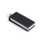 Kleiner drehbarer USB-Stick mit farbigem Metallgehäuse für Mitarbeiter farbe schwarz