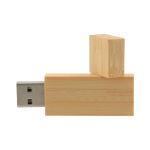 Bedruckbarer USB-Stick aus Holz, Deckel mit Magnetverschluss für Messe