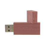 Bedruckbarer USB-Stick aus Holz, Deckel mit Magnetverschluss für Messe