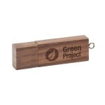 Bedruckbarer USB-Stick aus Holz, Deckel mit Magnetverschluss für Messe