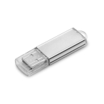 Günstiger USB-Stick aus Aluminium mit Kunststoffabdeckung farbe silber