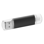 Günstiger USB-Stick aus Aluminium mit Kunststoffabdeckung