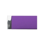 Minimalistischer USB-Stick aus Aluminium mit Magnetverschluss mit Logo farbe violett