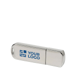 Minimalistischer USB-Stick aus Metall, ideal für Logogravur