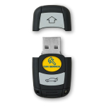 USB-Stick im 2D-Format in maßgeschneiderter Form und eigenem Design