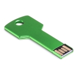 Bedruckter USB-Stick in Schlüsselform mit 3.0-Anschluss farbe grün