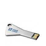 Flacher USB-Stick aus Metall in Schlüsselform als Giveaway