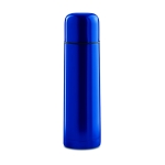 Thermosflasche aus Edelstahl mit Logo im Rundum-Druck, 500 ml farbe blau