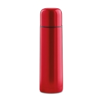 Thermosflasche aus Edelstahl mit Logo im Rundum-Druck, 500 ml farbe rot