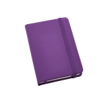 Taschennotizbuch mit Haftnotizzetteln als Werbegeschenk für Firmen farbe violett