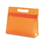 Transparente Kulturtasche in vielen Farben für Handgepäck farbe orange