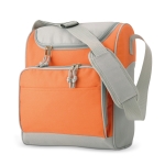 Kühltasche mit Fronttasche aus Polyester, innen Aluminiumfolie farbe orange