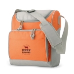 Kühltasche mit Fronttasche aus Polyester, innen Aluminiumfolie farbe orange Hauptansicht