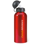 Aluminium Sportflasche für Outdoor-Aktivitäten, 600 ml farbe rot Hauptansicht