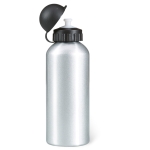 Aluminium Sportflasche für Outdoor-Aktivitäten, 600 ml farbe mattsilber