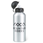 Aluminium Sportflasche für Outdoor-Aktivitäten, 600 ml farbe mattsilber dritte Hauptansicht