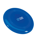 Frisbee-Scheibe aus Kunststoff als Sommer-Merchandising,  Ø 23 cm farbe blau Ansicht mit Druckbereich