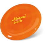 Frisbee-Scheibe aus Kunststoff als Sommer-Merchandising,  Ø 23 cm farbe orange zweite Hauptansicht