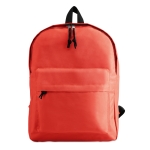 Kinderrucksack aus 600D Polyester mit Fronttasche bedrucken farbe rot