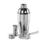 Cocktail-Set mit Shaker, Messbecher und Barsieb aus Edelstahl, 500 ml farbe glänzendes silber zweite Ansicht