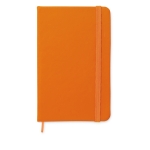 Notizbuch mit linierten Seiten als Werbemittel mit Logo bedrucken, A6 farbe orange