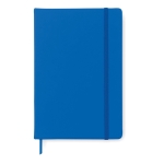 Bedruckbares DIN A5 Notizbuch mit softem PU-Cover und liniertes Papier farbe köngisblau