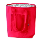 Faltbare Kühltasche innen aus Aluminium für Sommerevents farbe rot