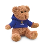 Teddybär mit bedruckbarer Kapuzenjacke für Kinder farbe blau Hauptansicht