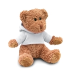 Teddybär mit bedruckbarer Kapuzenjacke für Kinder farbe weiß