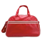 Reisetasche Typ Bowling aus PVC mit verstellbarem Schultergurt farbe rot