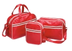 Reisetasche Typ Bowling aus PVC mit verstellbarem Schultergurt farbe rot dritte Ansicht