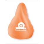 Fahrradsattelbezug als Werbemittel mit Logo bedrucken farbe orange Hauptansicht