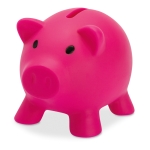 Klassisches Sparschwein aus PVC in vielen Farben für Bankkunden farbe pink