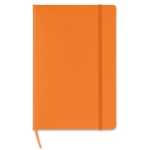 Notizbuch mit kariertem Papier als Werbemittel bedrucken lassen, A5 farbe orange