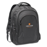 Bedruckbarer Laptoprucksack aus Polyester 1680D in Schwarz, 15” farbe schwarz dritte Hauptansicht