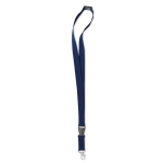 Lanyard mit abnehmbarer Schnalle und Verschluss für Events farbe blau