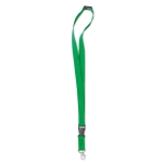 Lanyard mit abnehmbarer Schnalle und Verschluss für Events farbe grün